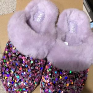 Sequin Slides Lilac